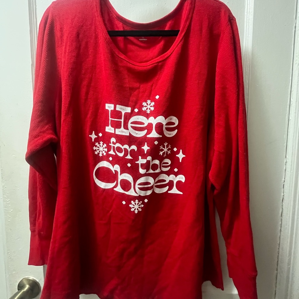 Old Navy Vibrant Red Long Sleeve Top